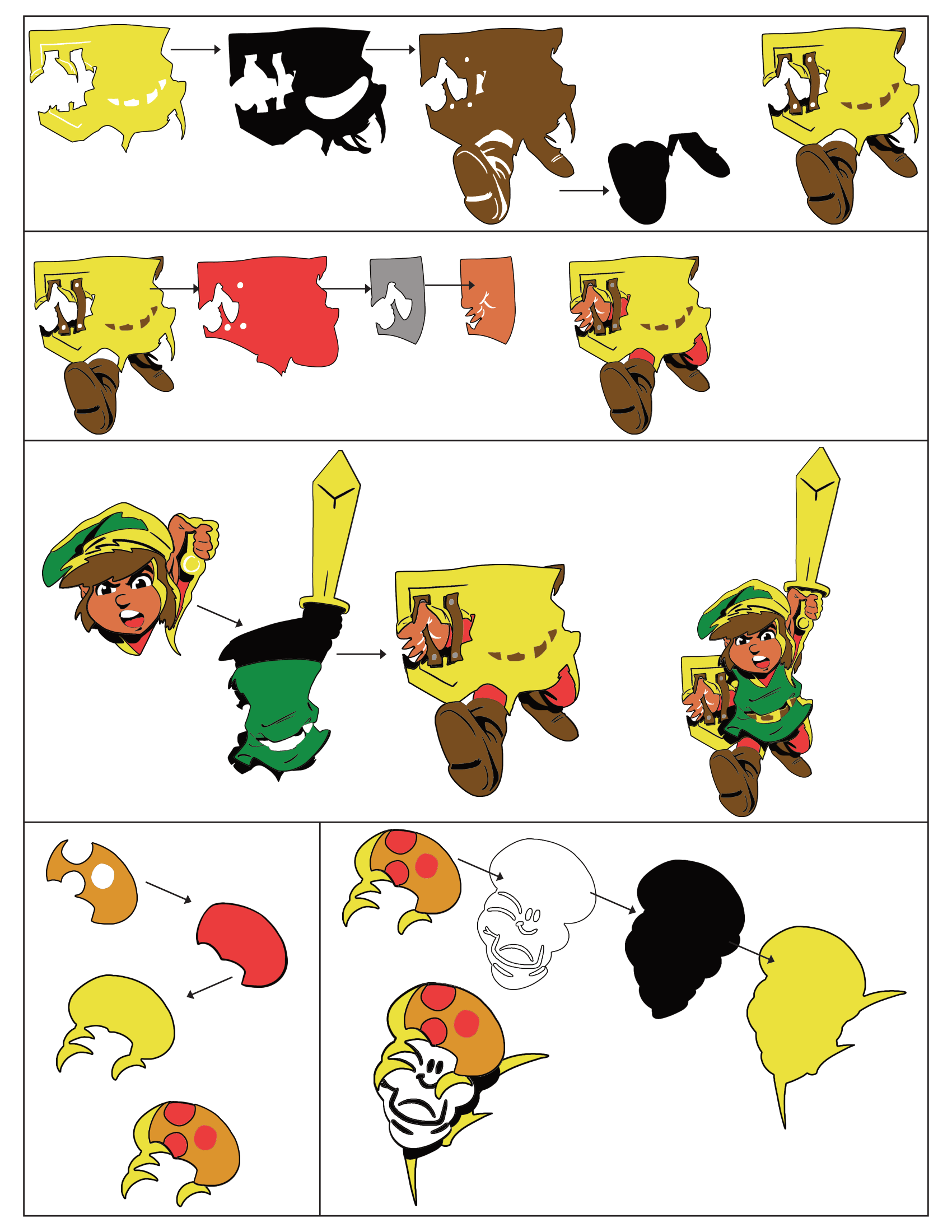 How To Nintendo Power Link and Mario - ADHD Sketcher