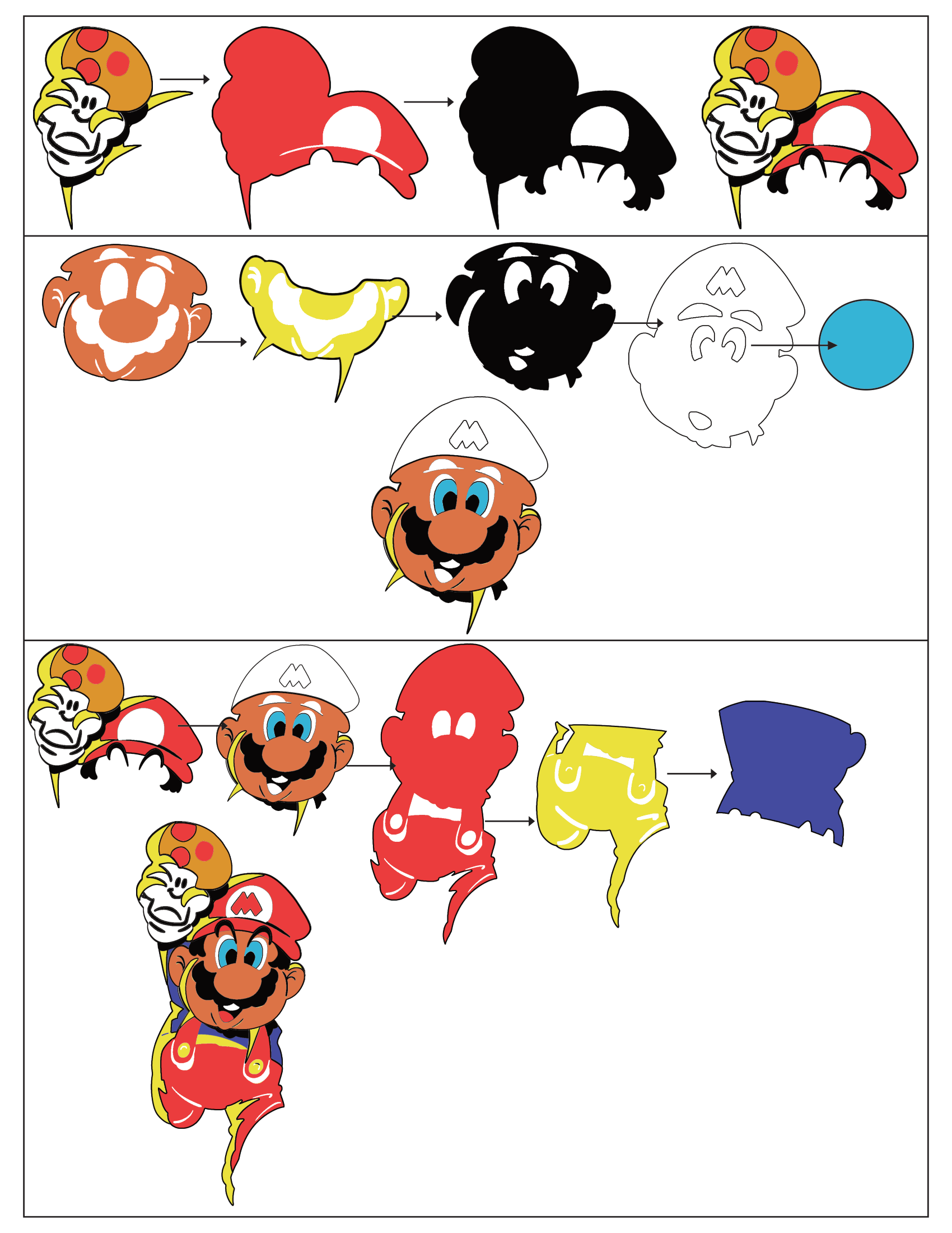 How To Nintendo Power Link and Mario - ADHD Sketcher
