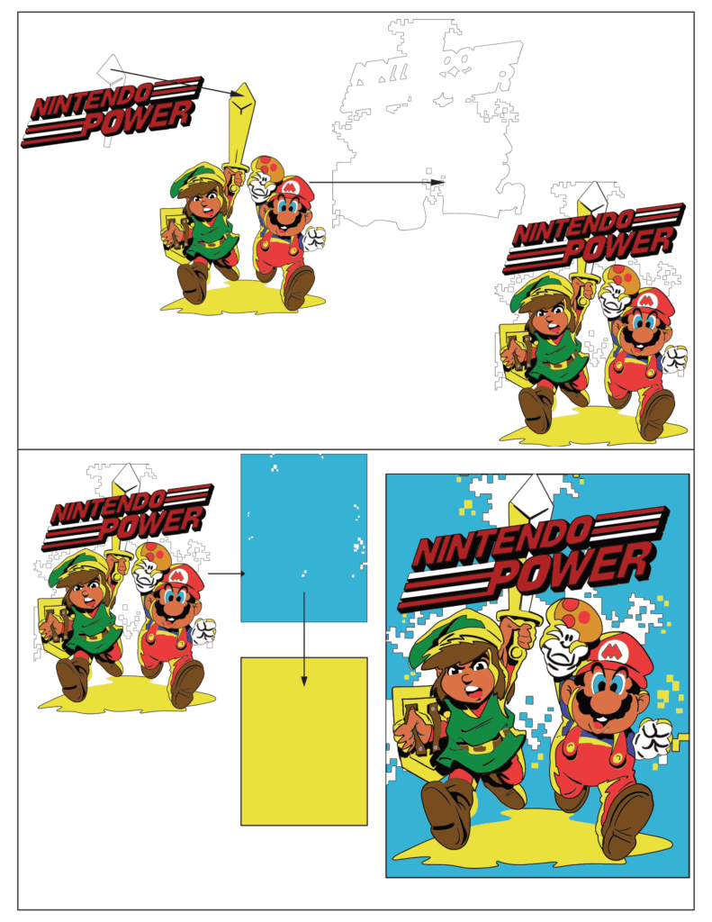 How To Nintendo Power Link and Mario - ADHD Sketcher